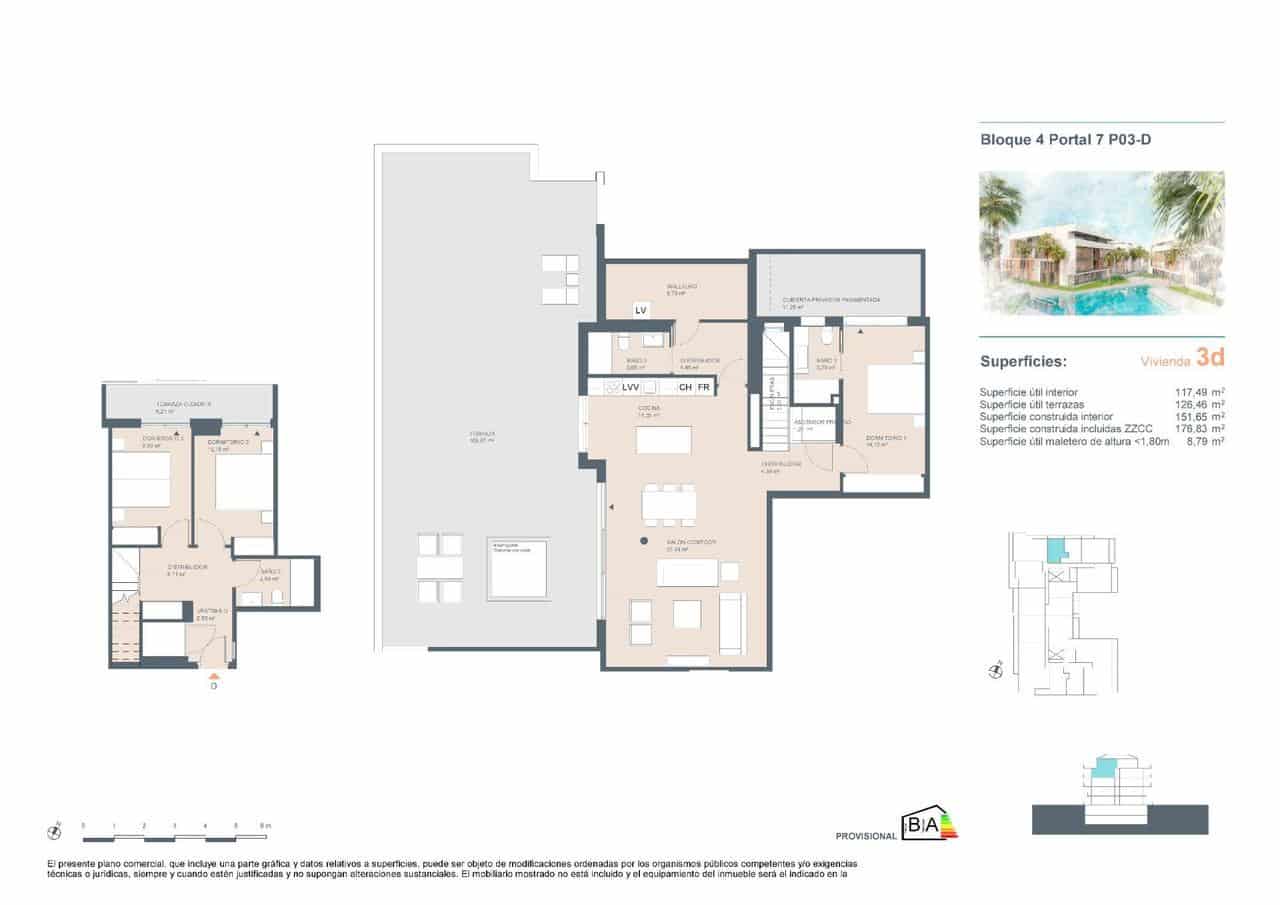 3 soveværelse Penthouse til salg i Javea / Xabia med swimmingpool garage - € 740.000 (Ref: 9392191)