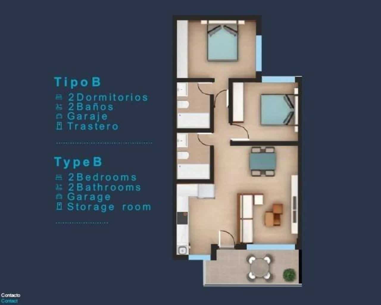 2 soverom Bungalow til salgs i San Pedro del Pinatar med svømmebasseng - € 288 000 (Ref: 9392241)