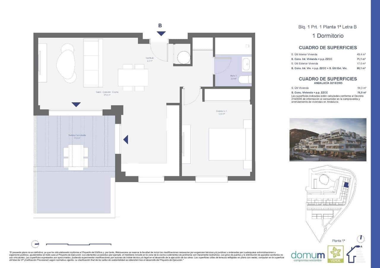 1 slaapkamer Appartement te koop in Pulpi met zwembad - € 173.000 (Ref: 9392245)