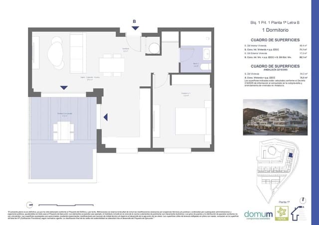 1 sovrum Lägenhet till salu i Pulpí med pool - 173 000 € (Ref: 9392245)