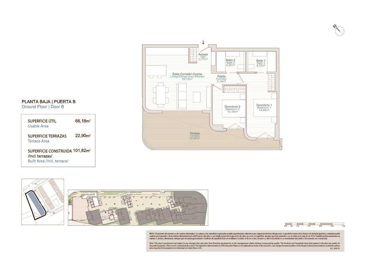 2 sovrum Lägenhet till salu i La Villajoyosa / Vila Joiosa med pool - 338 000 € (Ref: 9392267)