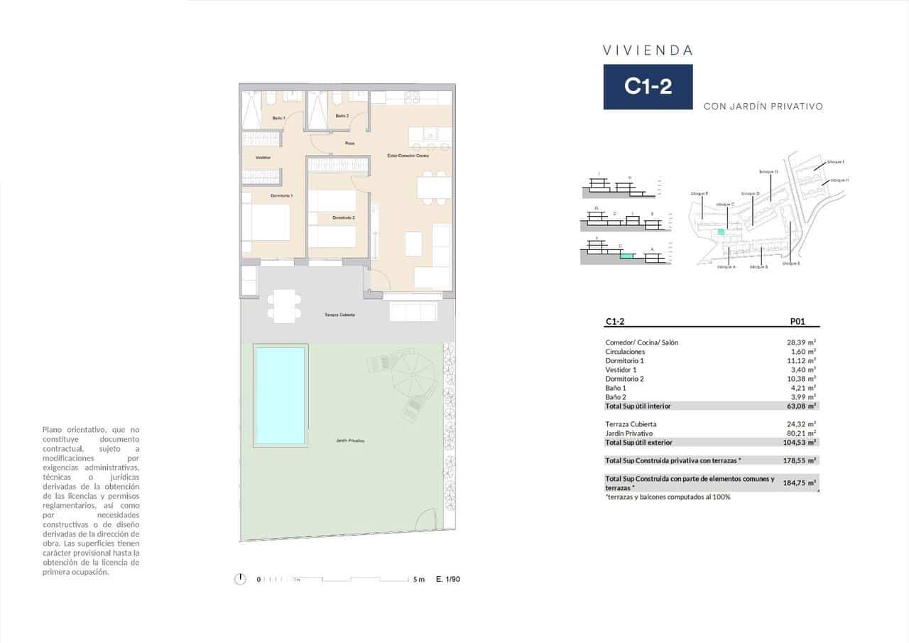 2 slaapkamer Appartement te koop in Alfaz del Pi / L'Alfas del Pi met zwembad - € 293.000 (Ref: 9392280)