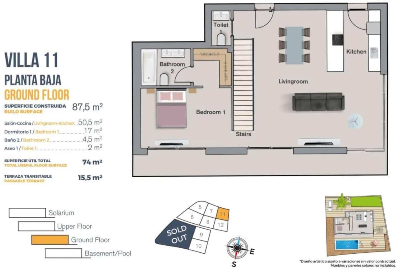 3 sypialnia Willa na sprzedaż w Finestrat z basenem - 850 000 € (Ref: 9392299)