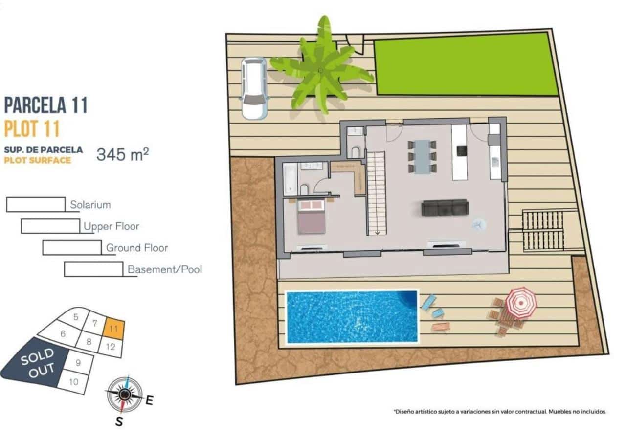 3 sypialnia Willa na sprzedaż w Finestrat z basenem - 850 000 € (Ref: 9392299)