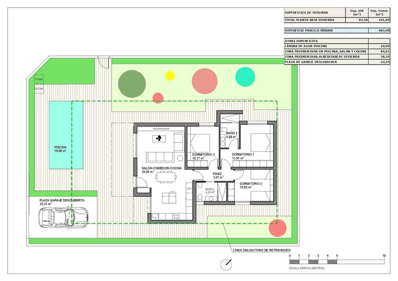 3 chambre Villa/Maison à vendre à Hondon de las Nieves avec piscine - 321 000 € (Ref: 9392329)