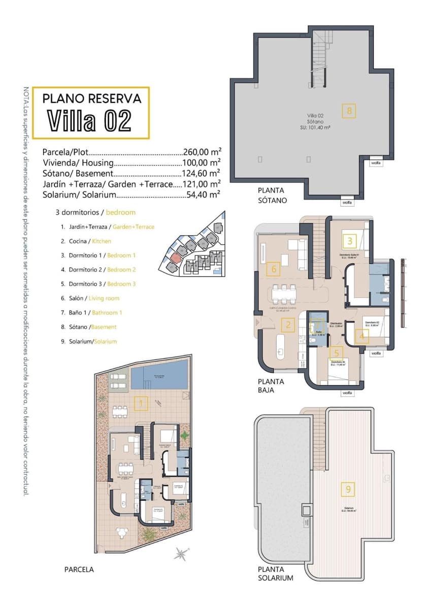 3 soveværelse Villa til salg i Los Alcazares med swimmingpool - € 589.900 (Ref: 9392370)