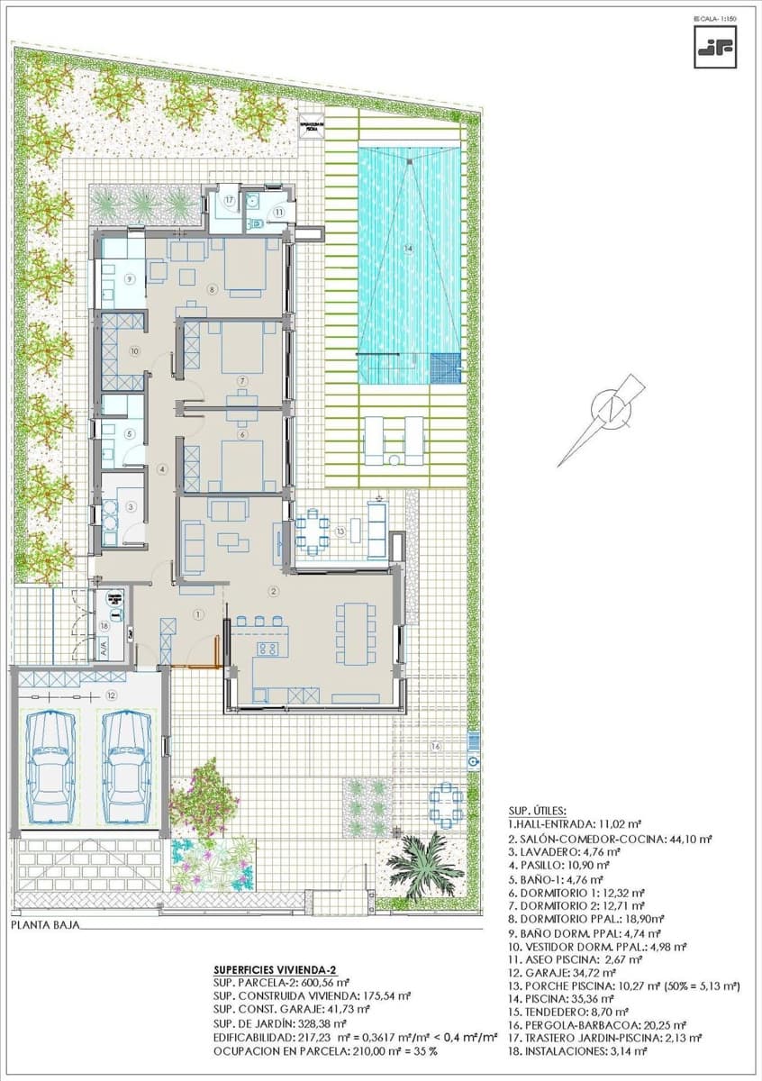 3 soverom Villa til salgs i San Javier med svømmebasseng - € 1 250 000 (Ref: 9392439)
