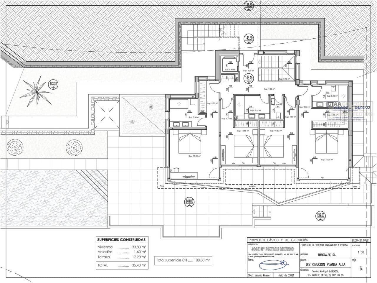 4 soverom Villa til salgs i Benissa med svømmebasseng - € 2 450 000 (Ref: 9392474)