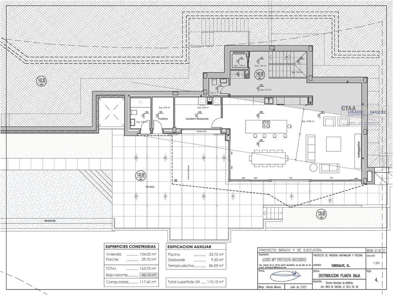 4 soverom Villa til salgs i Benissa med svømmebasseng - € 2 450 000 (Ref: 9392474)