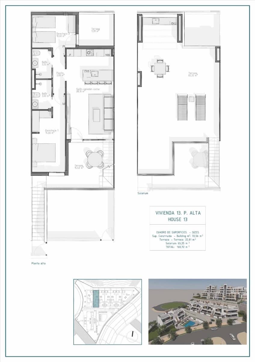 2 sovrum Bungalow till salu i Vera med pool - 298 500 € (Ref: 9392518)