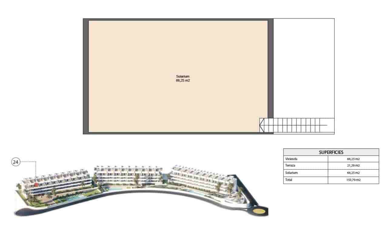 2 camera da letto Attico in vendita in Finestrat con piscina garage - 402.900 € (Rif: 9392543)