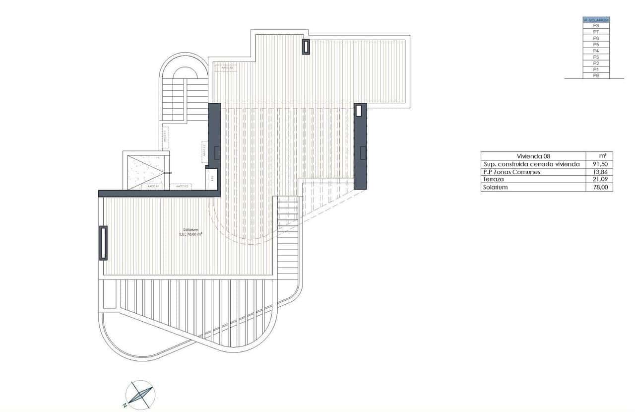 3 soverom Penthouse til salgs i Guardamar del Segura med svømmebasseng - € 640 000 (Ref: 9392560)