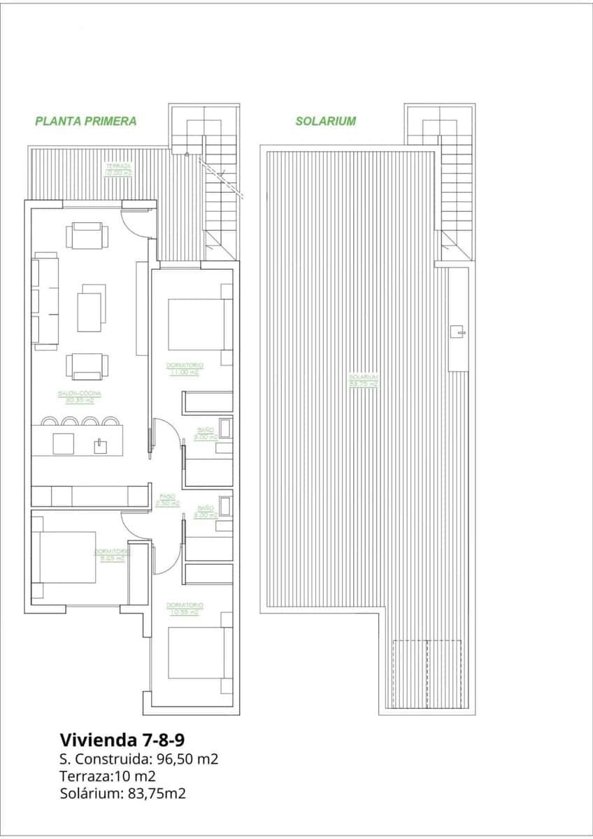 3 makuuhuone Bungalow myytävänä paikassa San Pedro del Pinatar mukana uima-altaan - 299 900 € (Ref: 9392580)