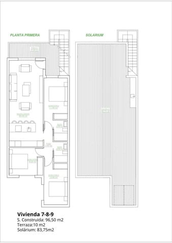 Bungalow de 3 habitaciones en San Pedro del Pinatar ciudad, San Pedro del Pinatar en venta con piscina - 299.900 € (Ref: 9392580)