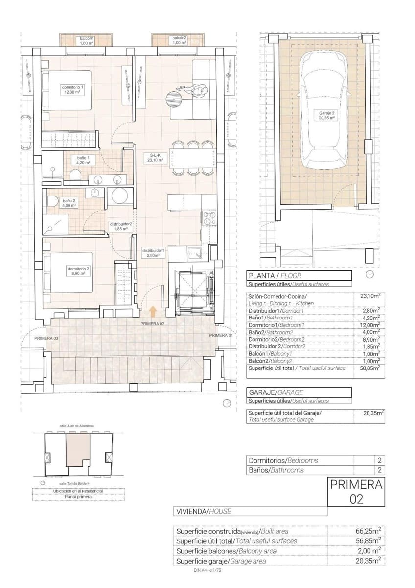 2 soverom Leilighet til salgs i Hondon de las Nieves - € 198 000 (Ref: 9392628)