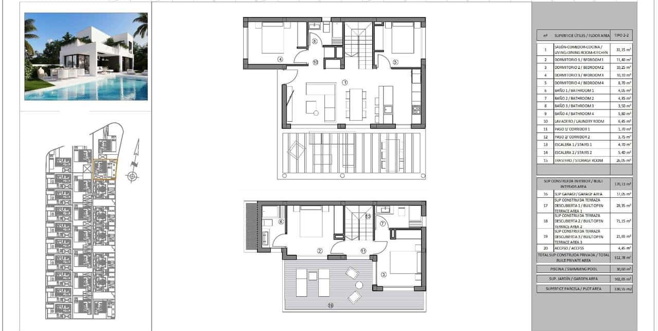 5 sovrum Villa till salu i Finestrat med pool - 698 000 € (Ref: 9392635)