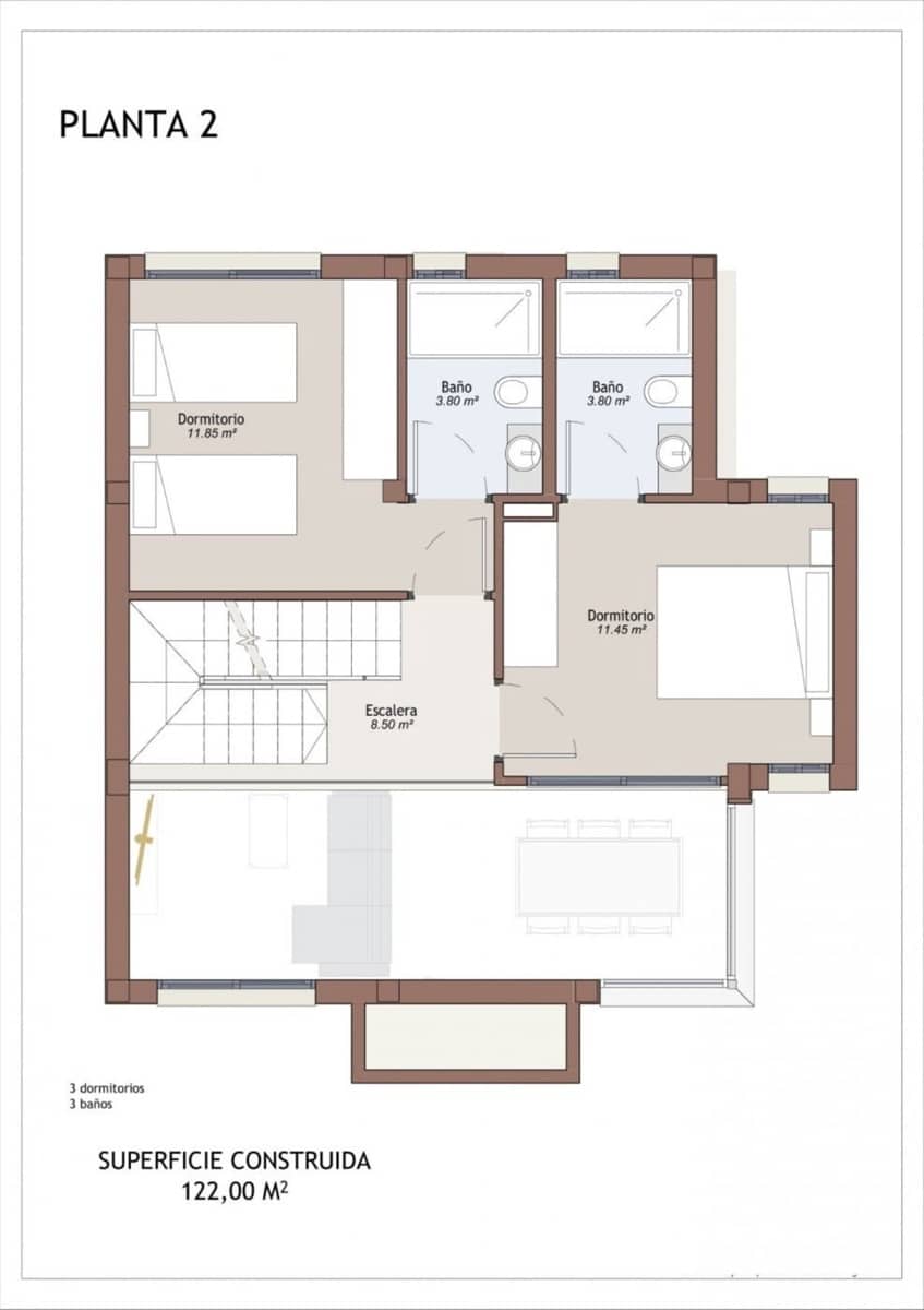 3 soverom Villa til salgs i Vera med svømmebasseng - € 459 000 (Ref: 9392914)
