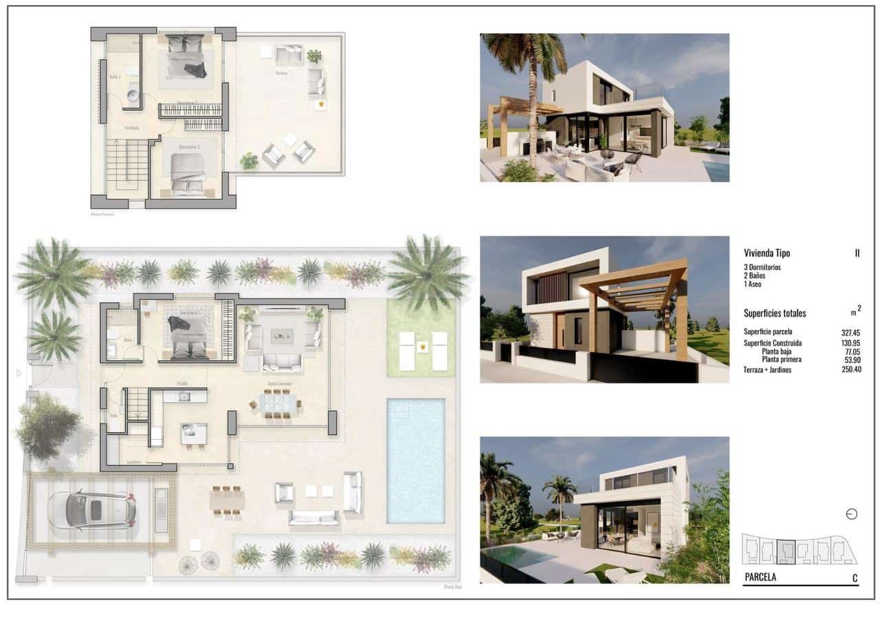 Chalet de 3 habitaciones en Pilar de la Horadada en venta con piscina - 559.000 € (Ref: 9392927)