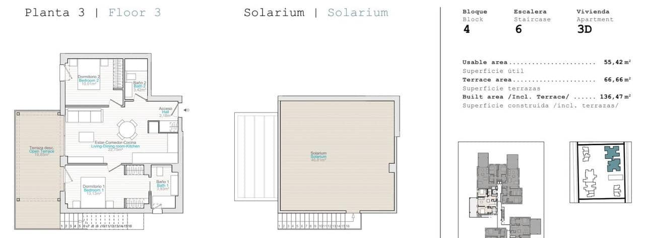 Ático de 2 habitaciones en El Vergel / Verger en venta con piscina - 366.000 € (Ref: 9392990)