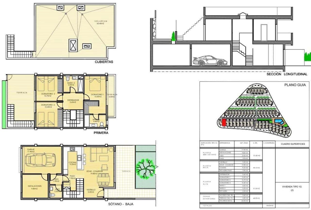 3 bedroom Villa for sale in Monforte del Cid with pool - € 332,500 (Ref: 9393040)