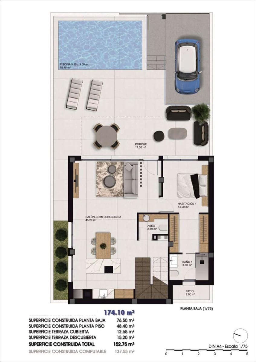 3 sovrum Hus till salu i Dolores med pool - 435 000 € (Ref: 9393059)