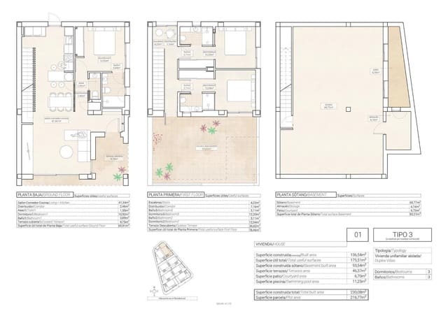 3 chambre Villa/Maison à vendre à Hondón de las Nieves avec piscine - 357 250 € (Ref: 9393066)