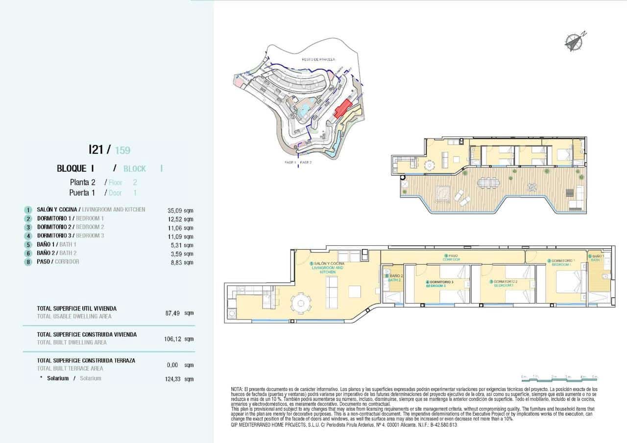 3 sypialnia Penthouse na sprzedaż w Aguilas z basenem - 579 000 € (Ref: 9393192)