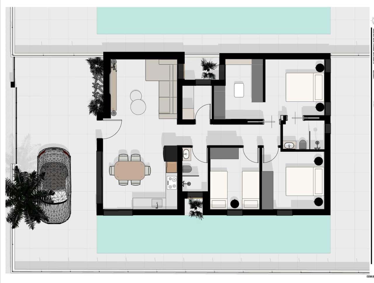 3 camera da letto Villa in vendita in Benijofar - 399.900 € (Rif: 9436679)