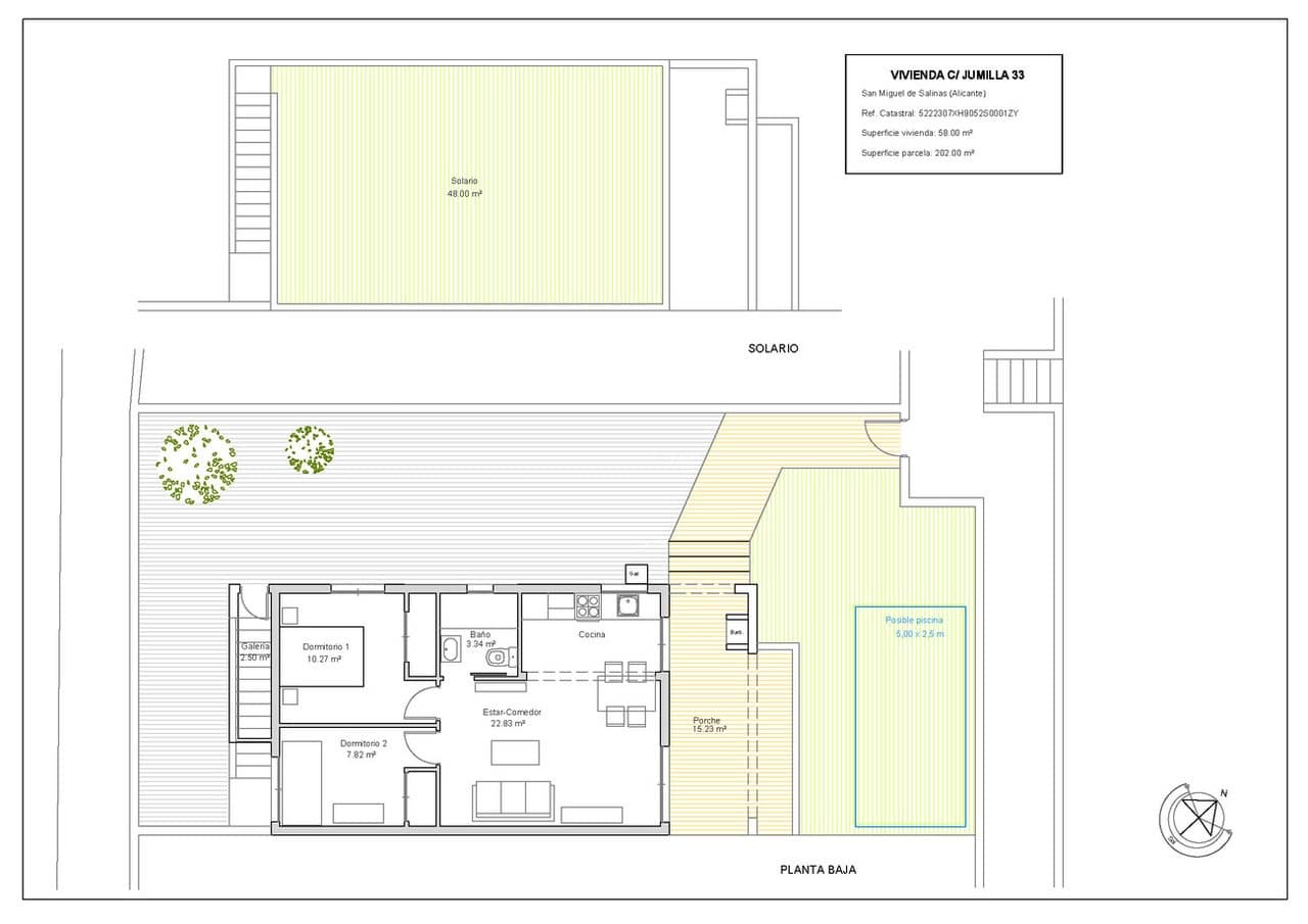 2 Zimmer Bungalow zu verkaufen in Villamartin - 199.000 € (Ref: 9439462)