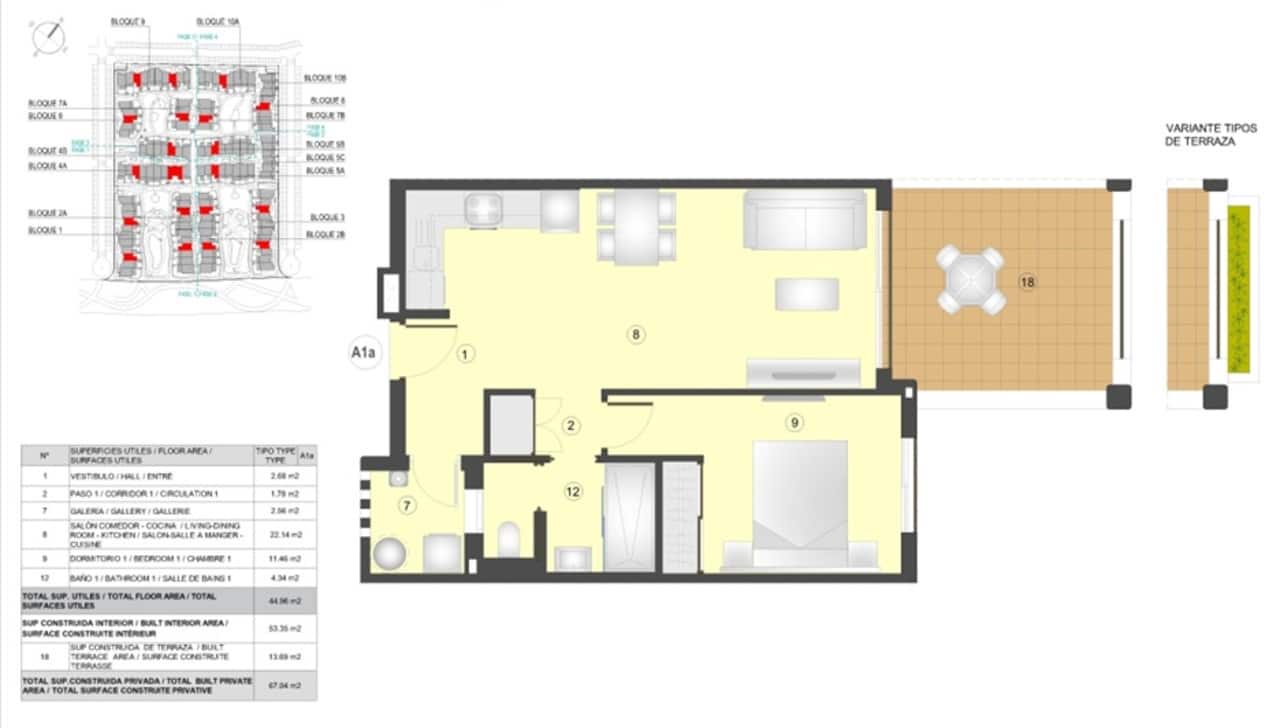 1 slaapkamer Appartement te koop in San Juan de los Terreros met zwembad garage - € 160.000 (Ref: 9439463)