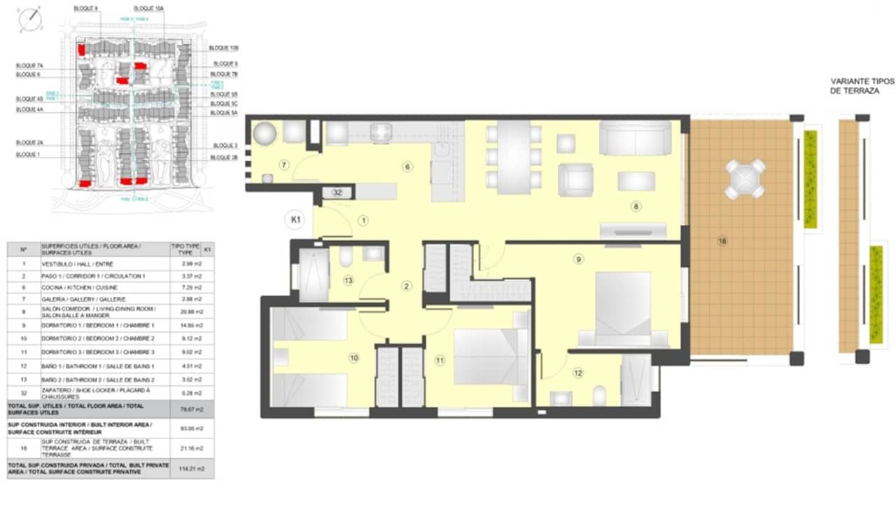 3 slaapkamer Appartement te koop in San Juan de los Terreros met zwembad garage - € 235.000 (Ref: 9439464)
