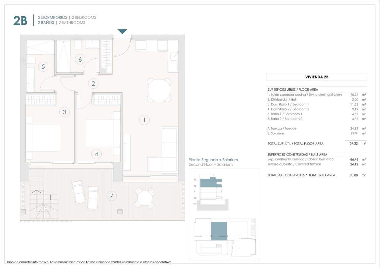 2 sypialnia Penthouse na sprzedaż w Benijofar z basenem - 410 000 € (Ref: 9455838)