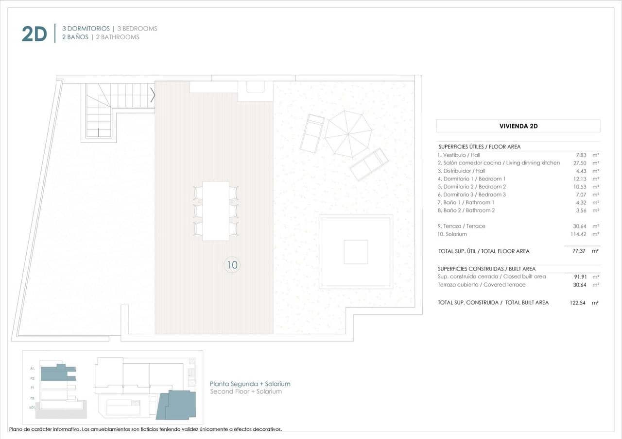 Ático de 3 habitaciones en Benijófar en venta con piscina - 410.000 € (Ref: 9455840)