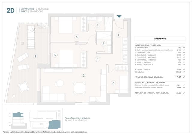 Ático de 3 habitaciones en Benijófar en venta con piscina - 410.000 € (Ref: 9455840)