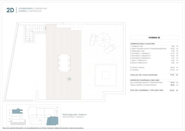 Ático de 3 habitaciones en Benijófar en venta con piscina - 410.000 € (Ref: 9455840)
