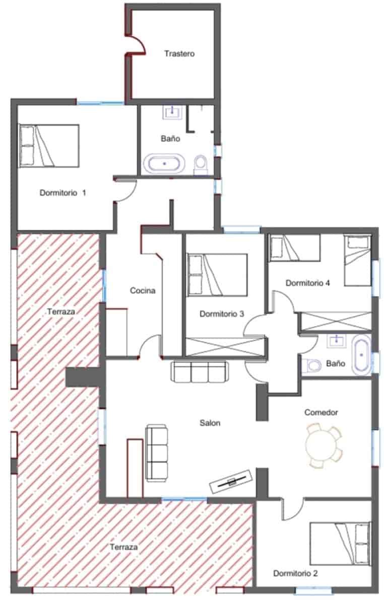4 sovrum Villa till salu i Los Balcones - 425 000 € (Ref: 9475904)
