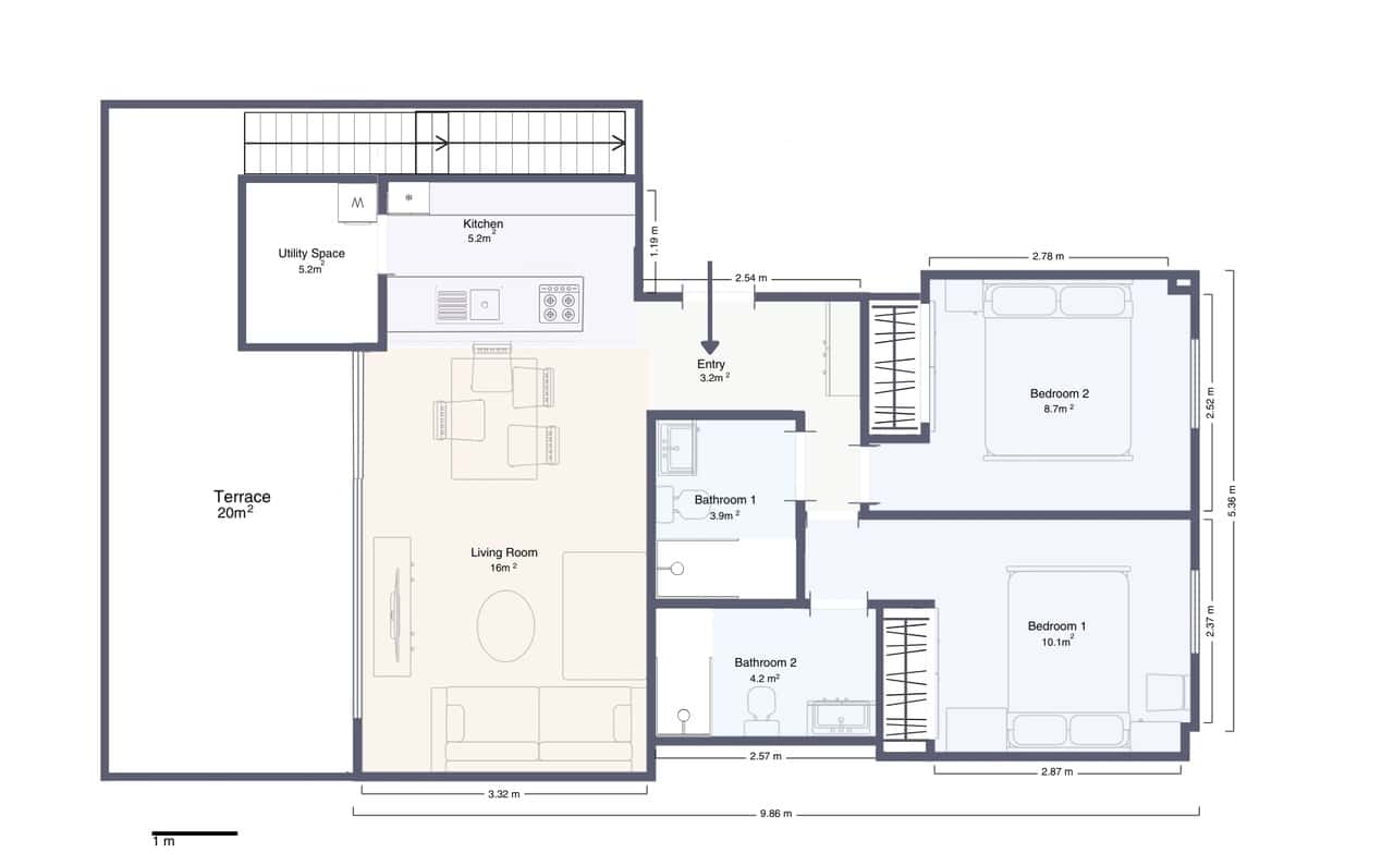 2 quarto Apartamento para venda em Orihuela Costa - 268 000 € (Ref: 9526102)