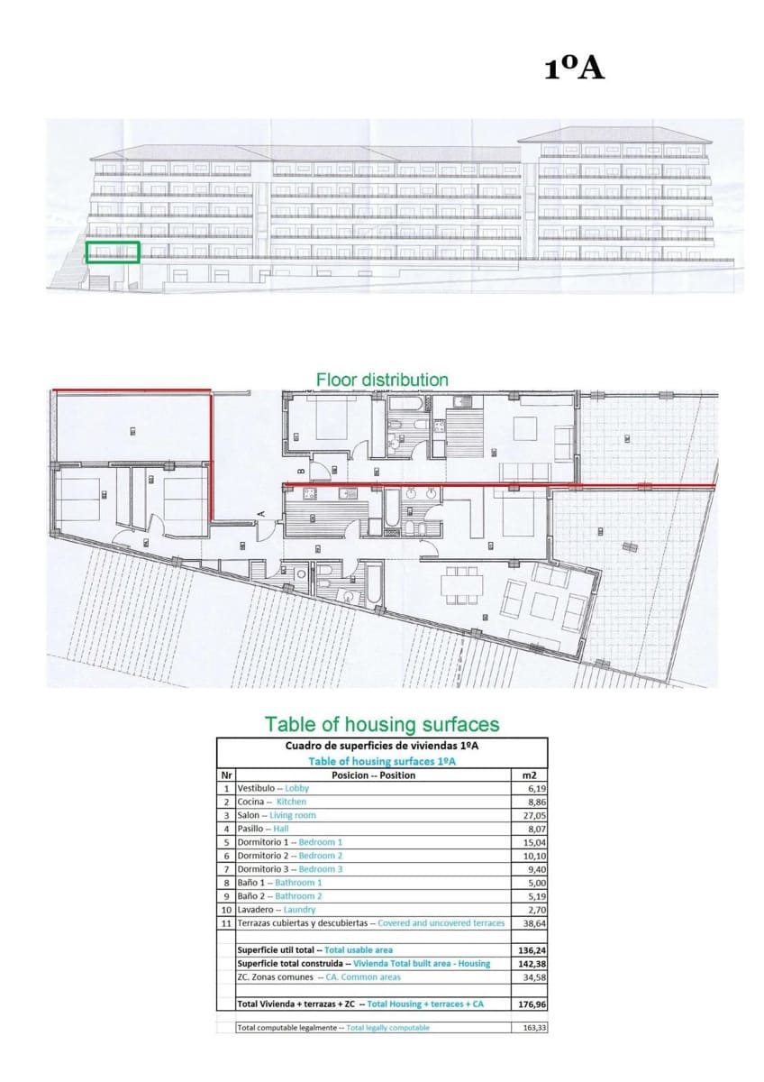 3 sovrum Lägenhet till salu i Relleu med pool - 229 000 € (Ref: 9533169)