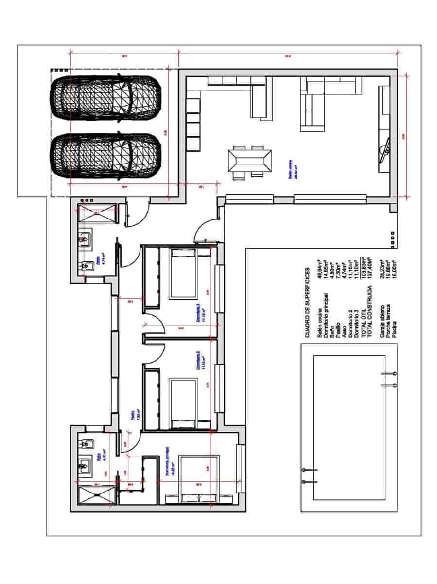 Chalet de 3 habitaciones en Pinoso en venta con piscina - 385.000 € (Ref: 9535758)