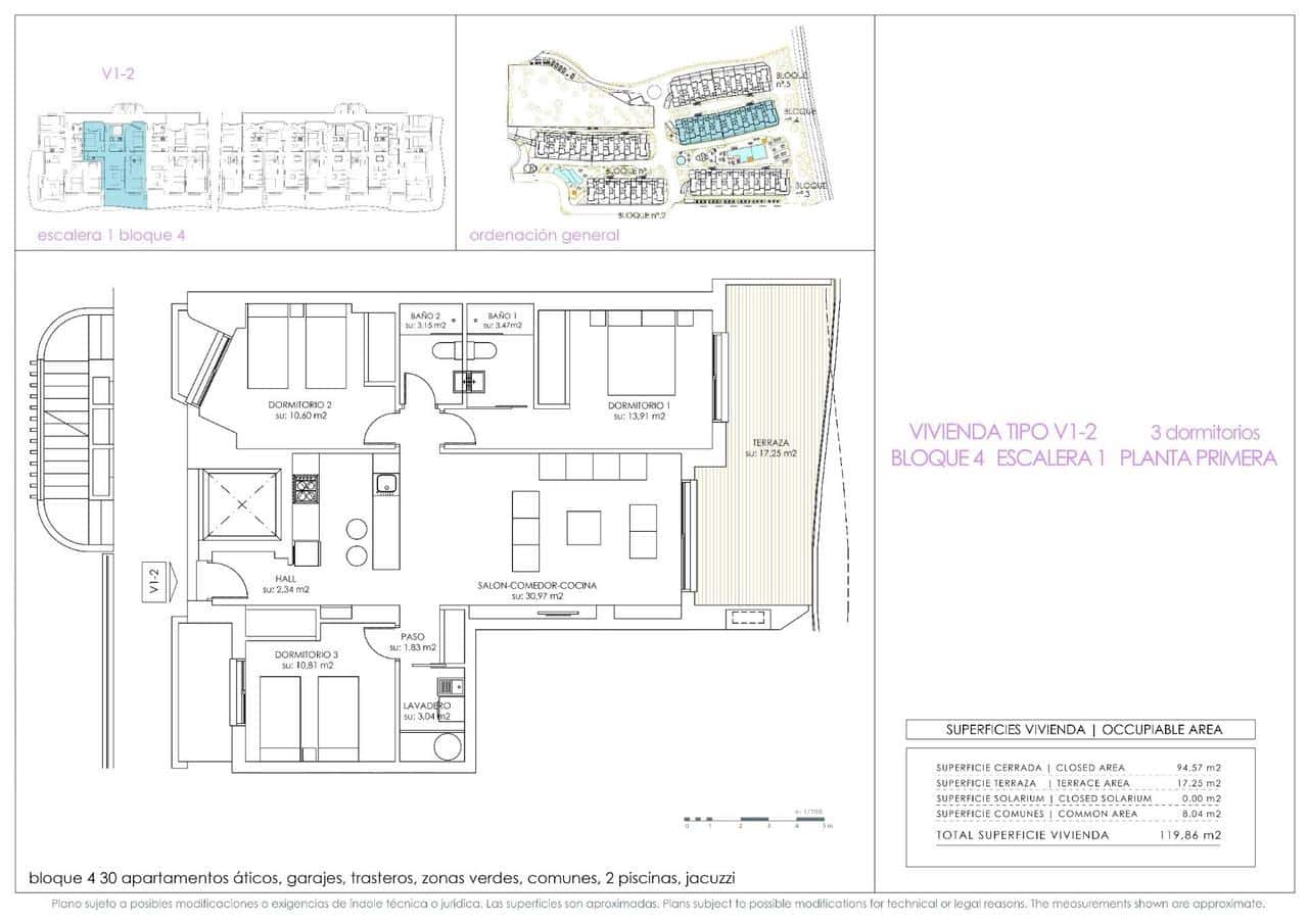 3 bedroom Apartment for sale in Orihuela Costa with pool - € 469,000 (Ref: 9550691)