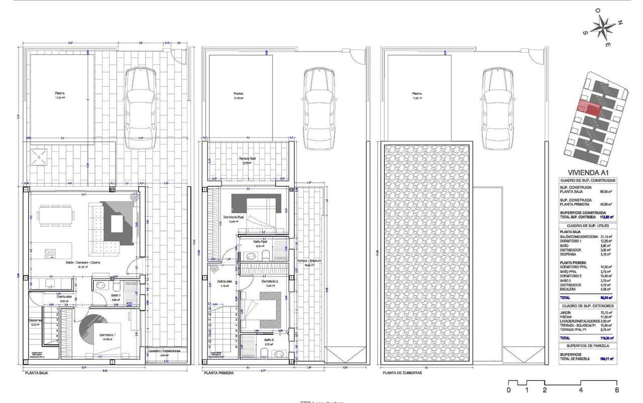 3 camera da letto Villa in vendita in San Pedro del Pinatar con piscina - 410.000 € (Rif: 9590678)