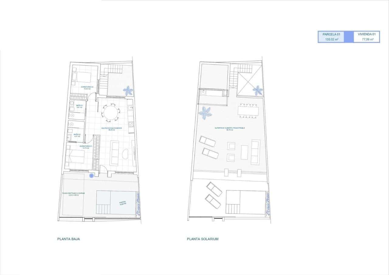 Casa de 2 habitaciones en Torre-Pacheco en venta con piscina - 274.900 € (Ref: 9600997)