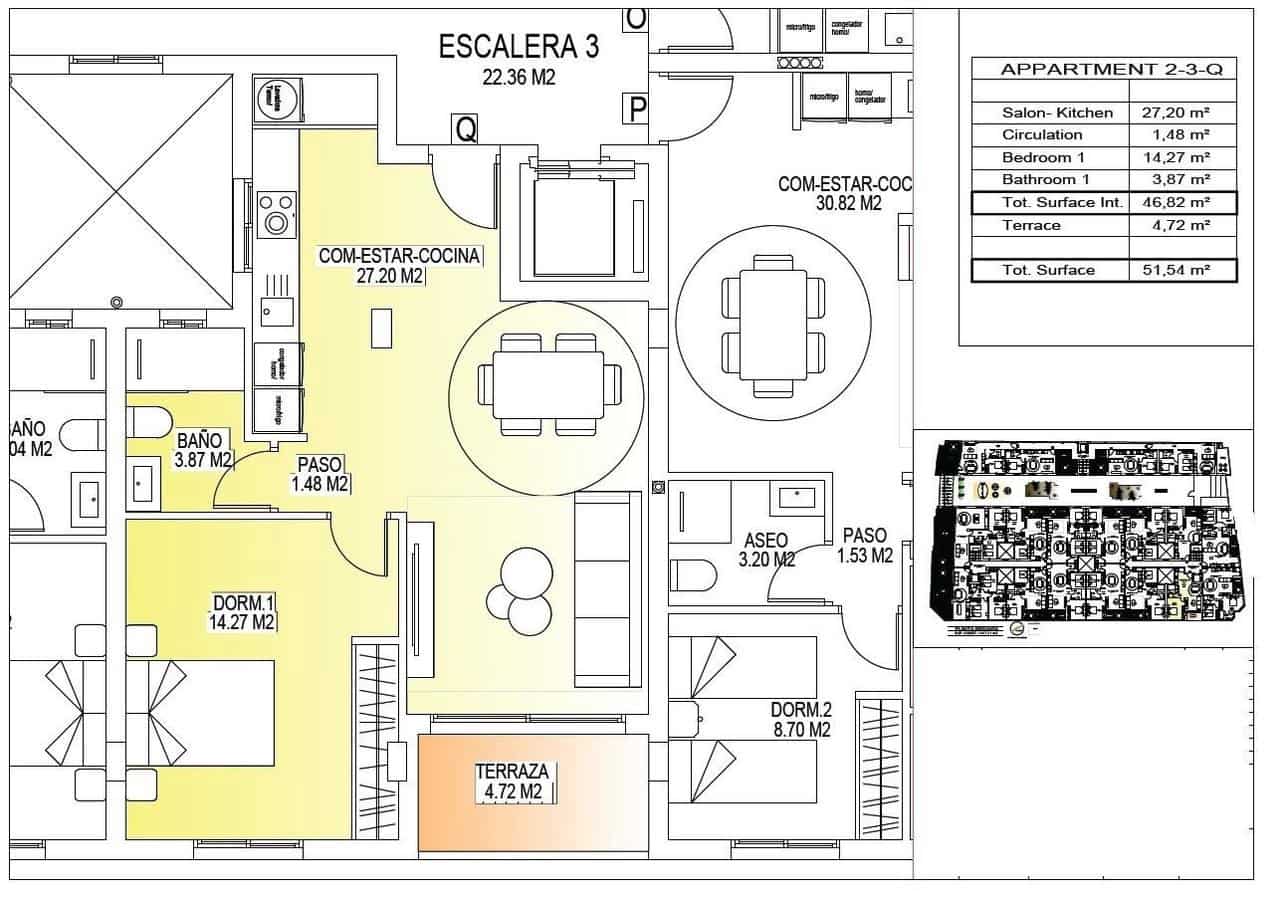 Ático de 1 habitación en San Miguel de Salinas en venta con piscina - 135.000 € (Ref: 9601009)