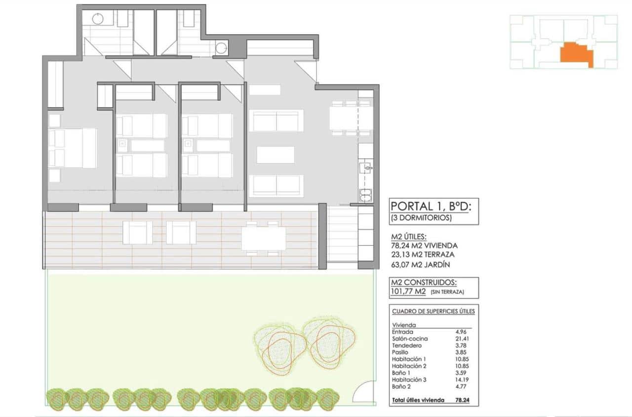 3 soverom Leilighet til salgs i Javea / Xabia med svømmebasseng - € 485 000 (Ref: 9629603)