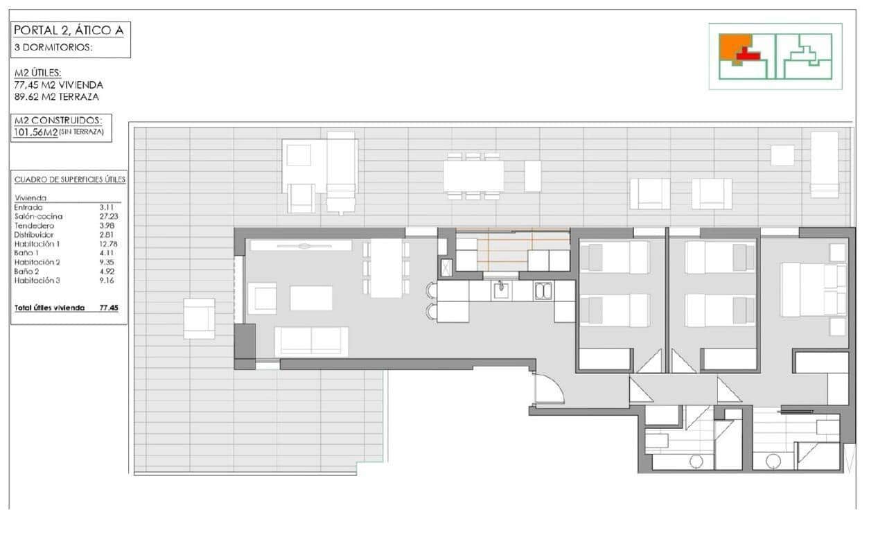 3 camera da letto Attico in vendita in Javea / Xabia con piscina garage - 650.000 € (Rif: 9629606)