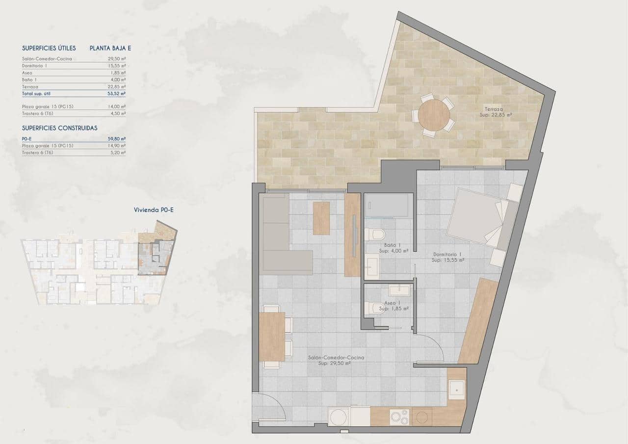 1 bedroom Apartment for sale in Los Cuarteros with pool - € 183,000 (Ref: 9660806)