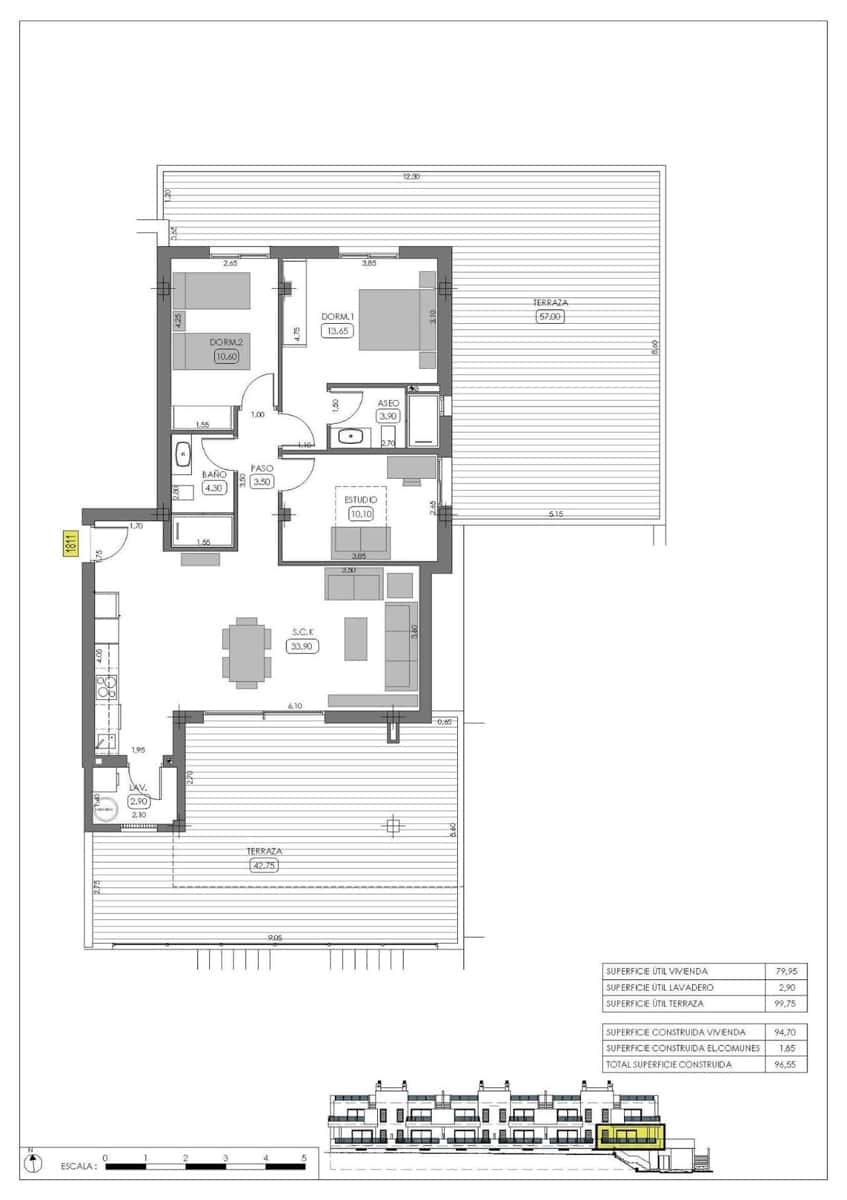 3 bedroom Bungalow for sale in Algorfa with pool - € 349,000 (Ref: 9665902)