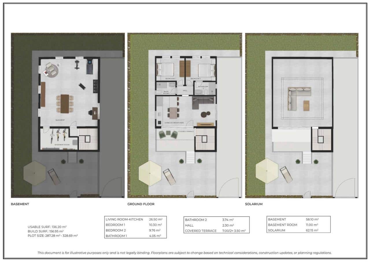 2 bedroom Villa for sale in Camposol with pool - € 289,000 (Ref: 9714481)