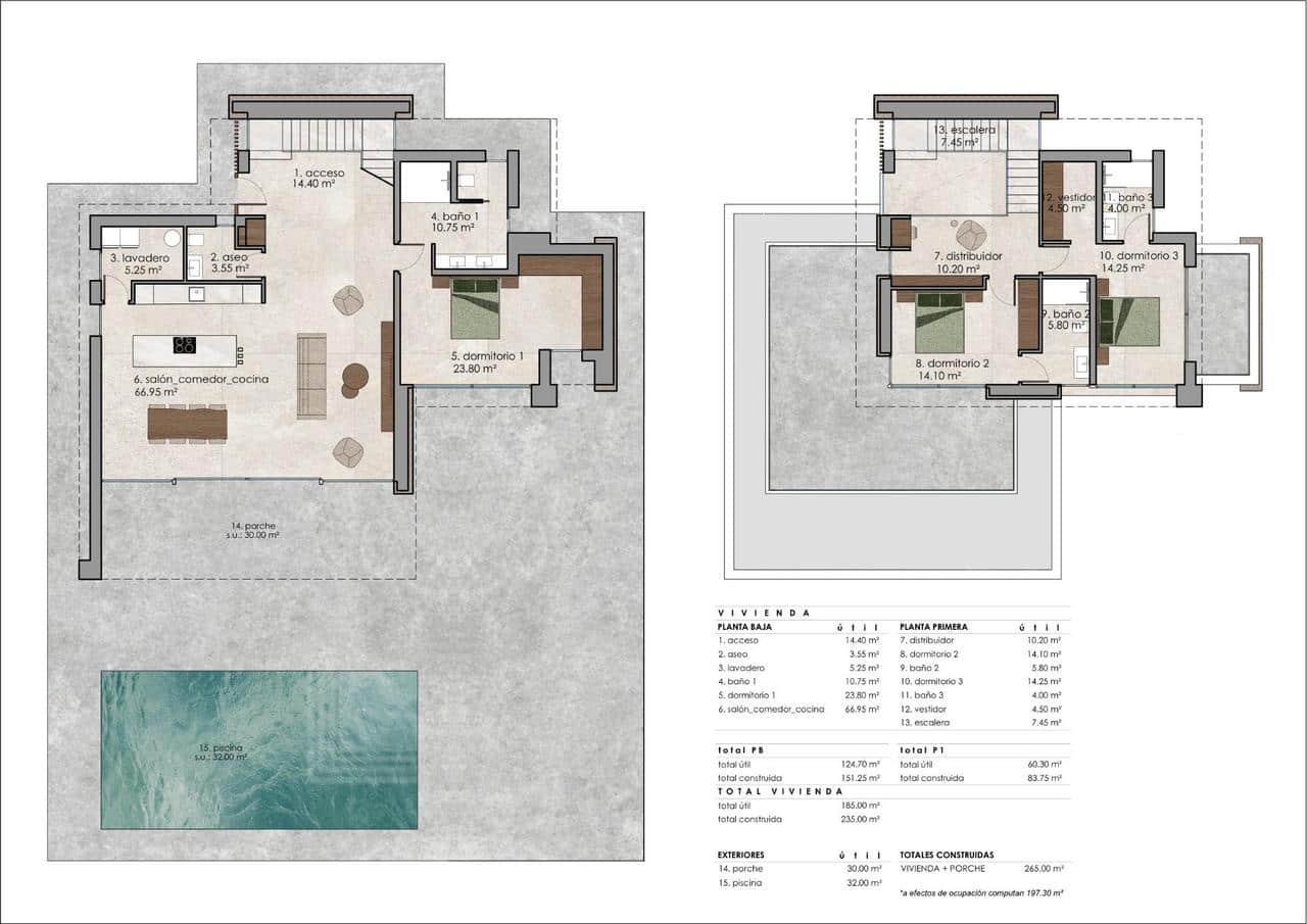 3 bedroom Villa for sale in Pinoso with pool - € 702,000 (Ref: 9758645)