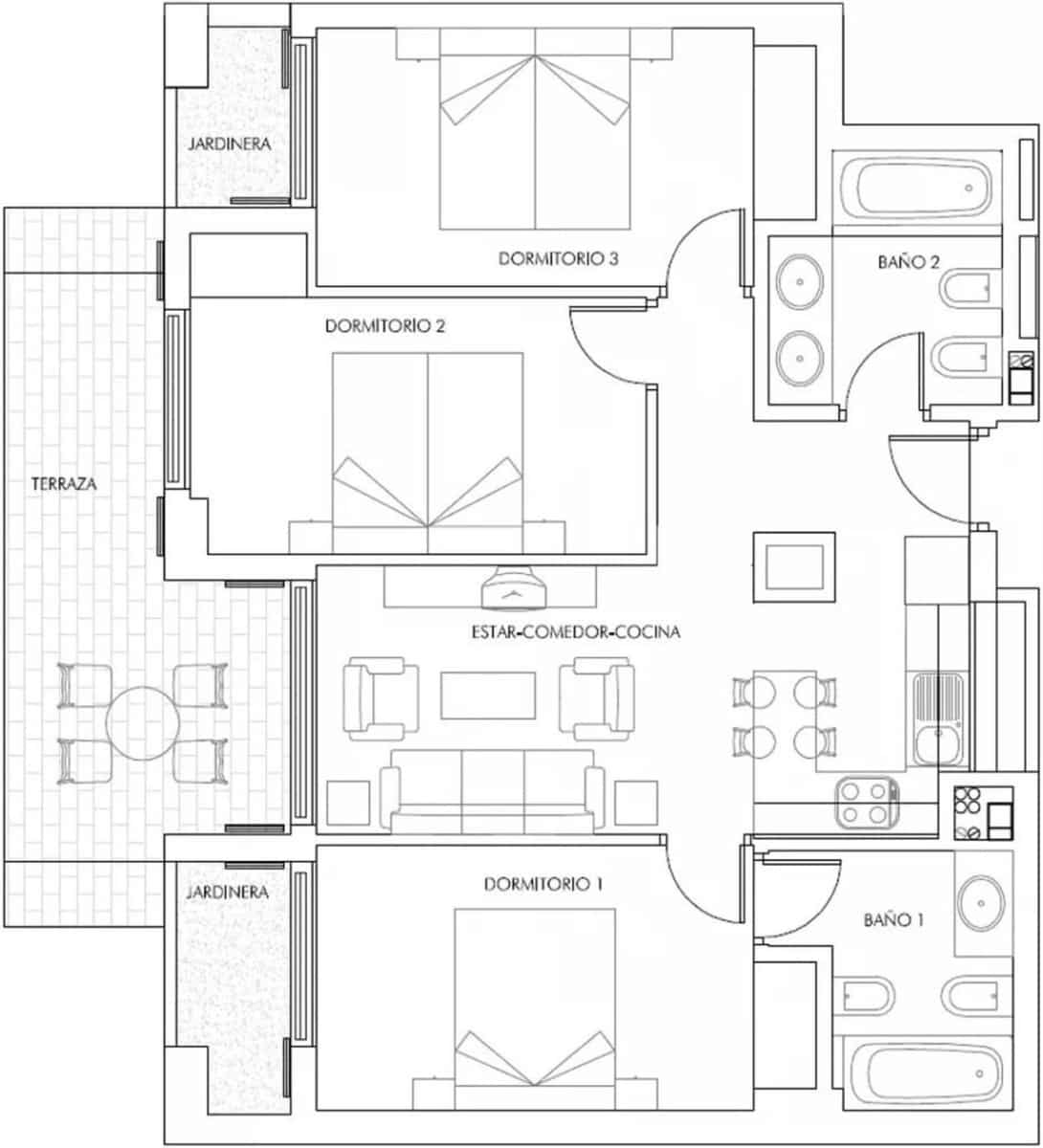 3 slaapkamer Appartement te koop in Vera met zwembad - € 190.000 (Ref: 9783653)